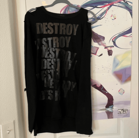 Hysteric Glamour Hysteric Glamour "destroy destroy destroy" muslin Size US M / EU 48-50 / 2 - 1 Thumbnail
