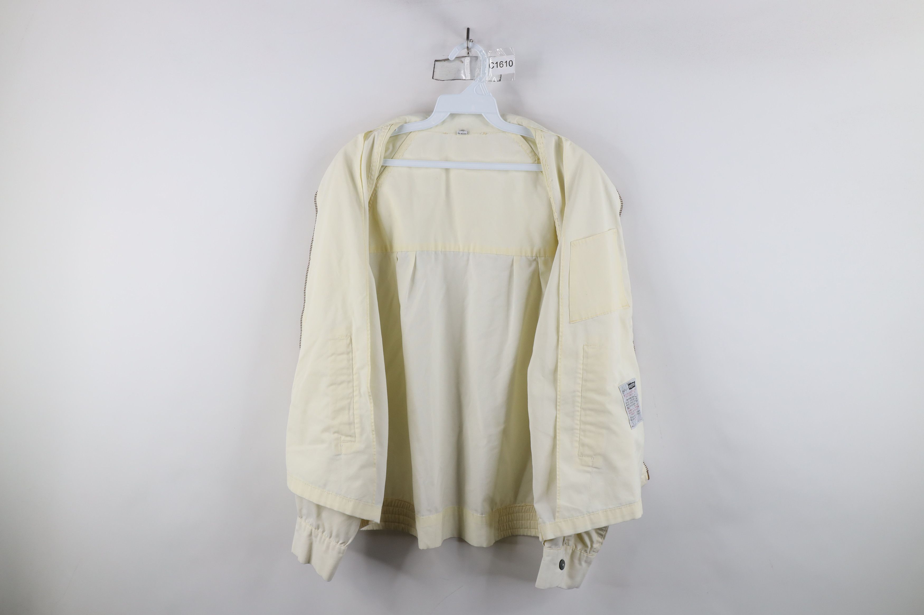 Vintage Vintage 60s 70s Streetwear Cafe Racer Bomber Jacket Cream Size US XL / EU 56 / 4 - 9 Thumbnail