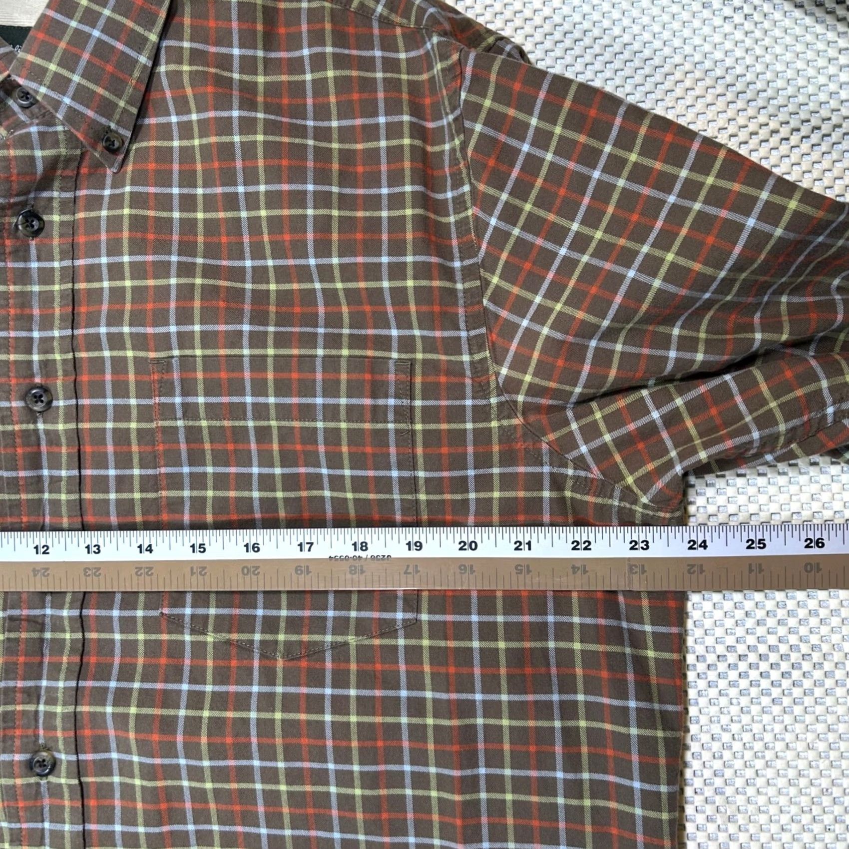 Eddie Bauer Eddie Bauer Plaid Button-Down Shirt Long Sleeve Mens M Brown Casual Cotton Button-Up Shirt Size US M / EU 48-50 / 2 - 6 Thumbnail