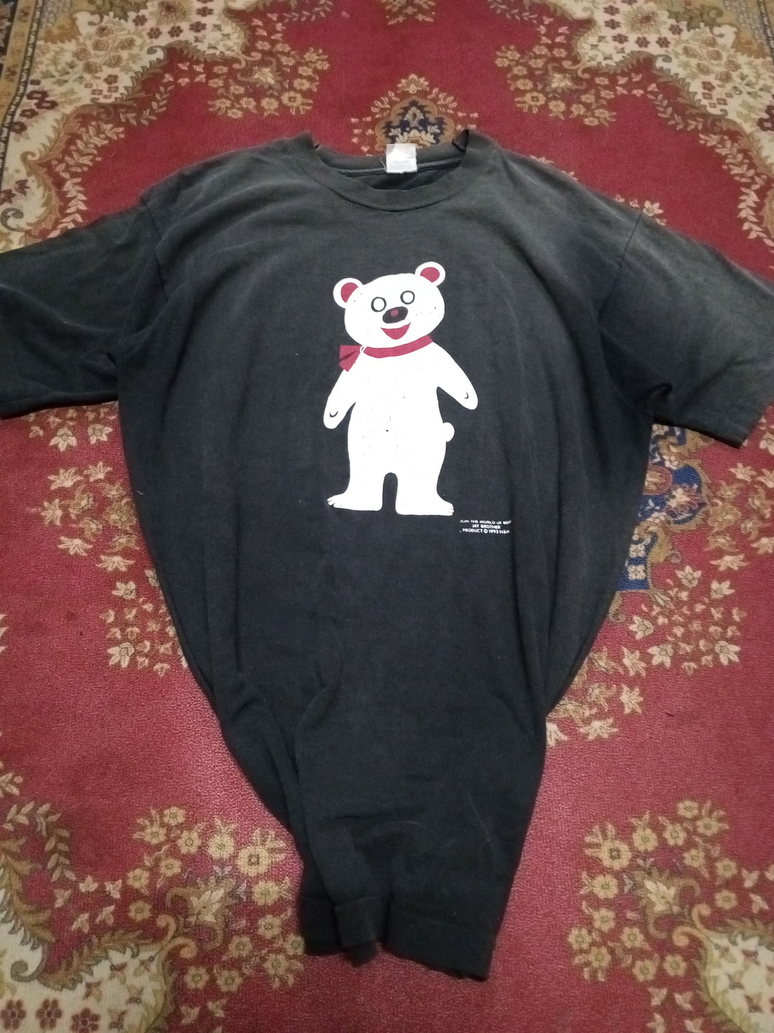 Fruit Of The Loom Vintage 1993 Jay Brother Join The World Of Bear Angeeze Size US L / EU 52-54 / 3 - 2 Thumbnail