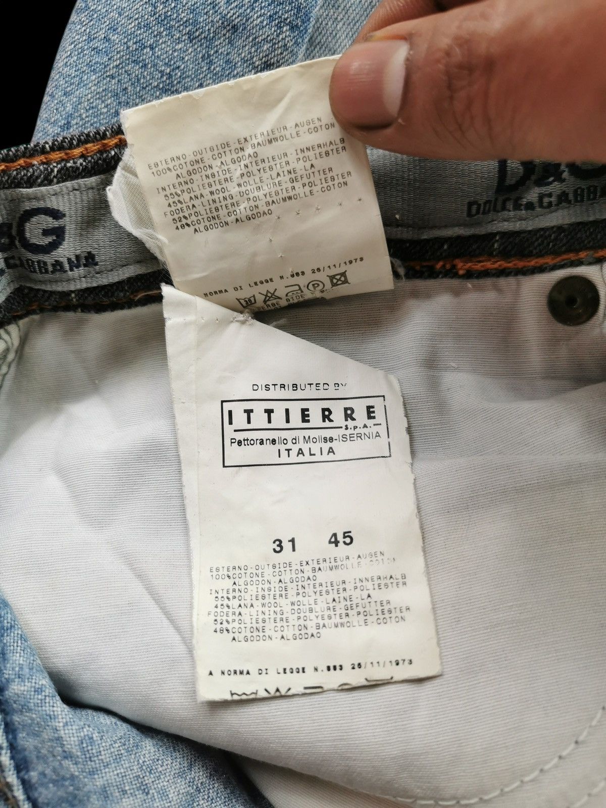 Dolce & Gabbana Vintage Dolce Gabbana Distressed Jeans Size US 30 / EU 46 - 10 Thumbnail