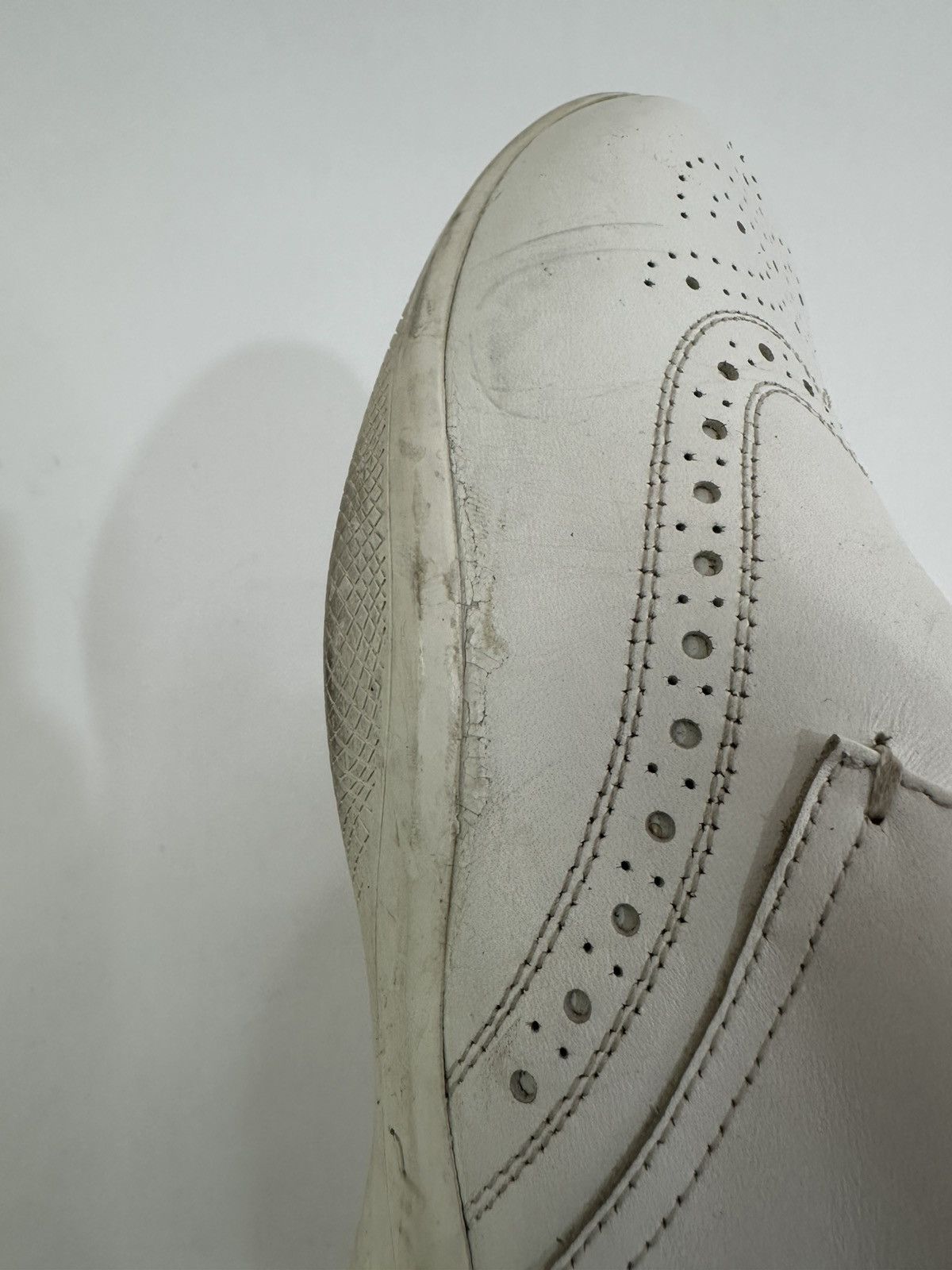 Prada Vintage Prada White Leather High Top Sneakers Size 8 UK Size US 9 / EU 42 - 5 Thumbnail