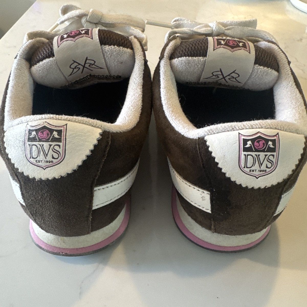 DVS DVS Shoe Co "Dresden" Women's Brown Suede/Pink US 6 EU 37 Size US 6 / IT 36 - 3 Thumbnail