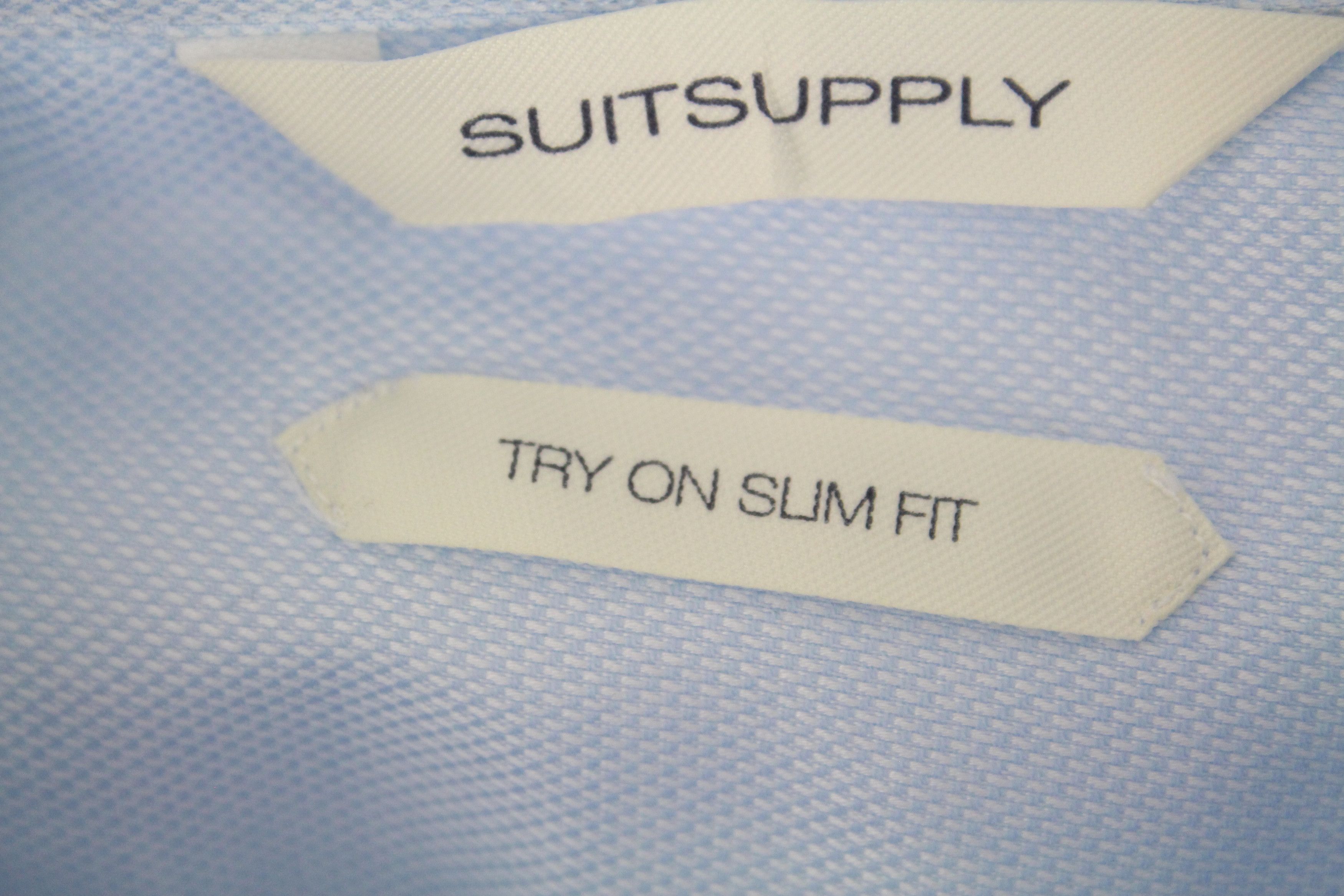 Suitsupply TRY ON 45 / 17 3/4 Blue Shirt 66681 Size US L / EU 52-54 / 3 - 7 Thumbnail