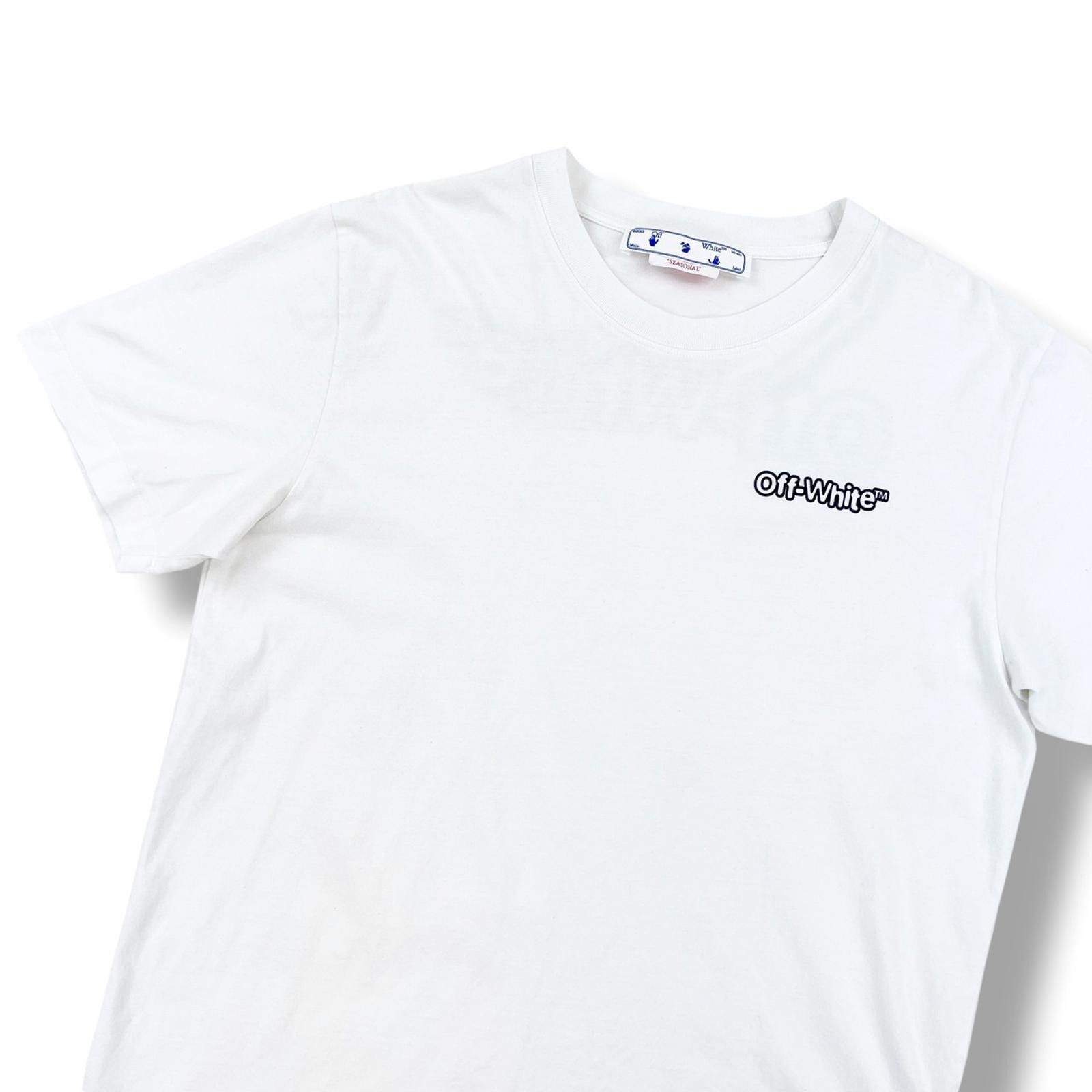 Off-White Off-White Bubble Logo White T Shirt Size US L / EU 52-54 / 3 - 4 Thumbnail
