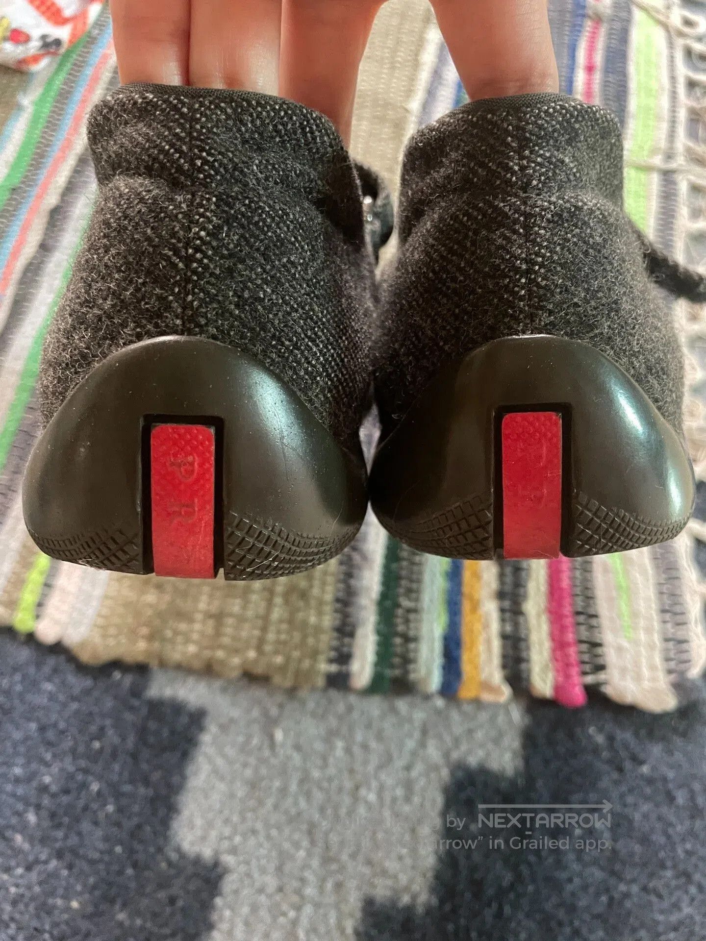 Prada Vintage Prada Gray Mary Jane Shoes. Size US 5.5 / IT 35.5 - 4 Thumbnail