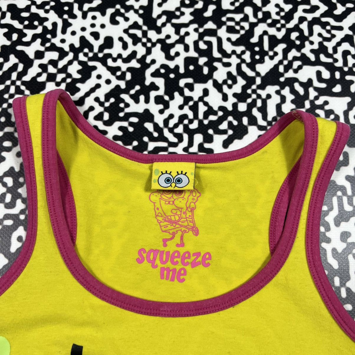 Cartoon Network Vintage Y2K Spongebob Squarepants Humor Face Tank Top Size XS / US 0-2 / IT 36-38 - 10 Thumbnail