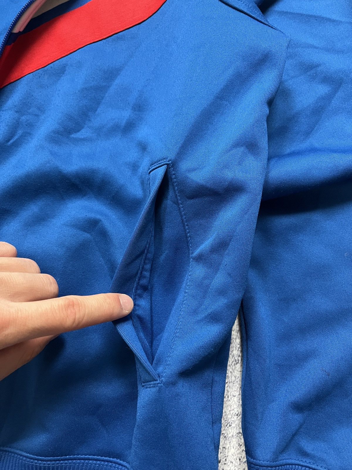 Nike × Vintage 00s Nike Vintage Mini Logo Swoosh Zip Track Jacket Size M Size US M / EU 48-50 / 2 - 9 Thumbnail