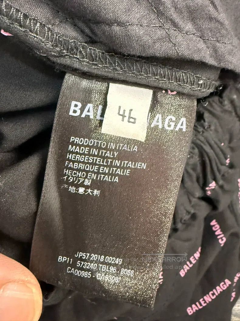 Balenciaga Balenciaga Full Print Logo Shorts, Size 46 Size US 30 / EU 46 - 4 Thumbnail