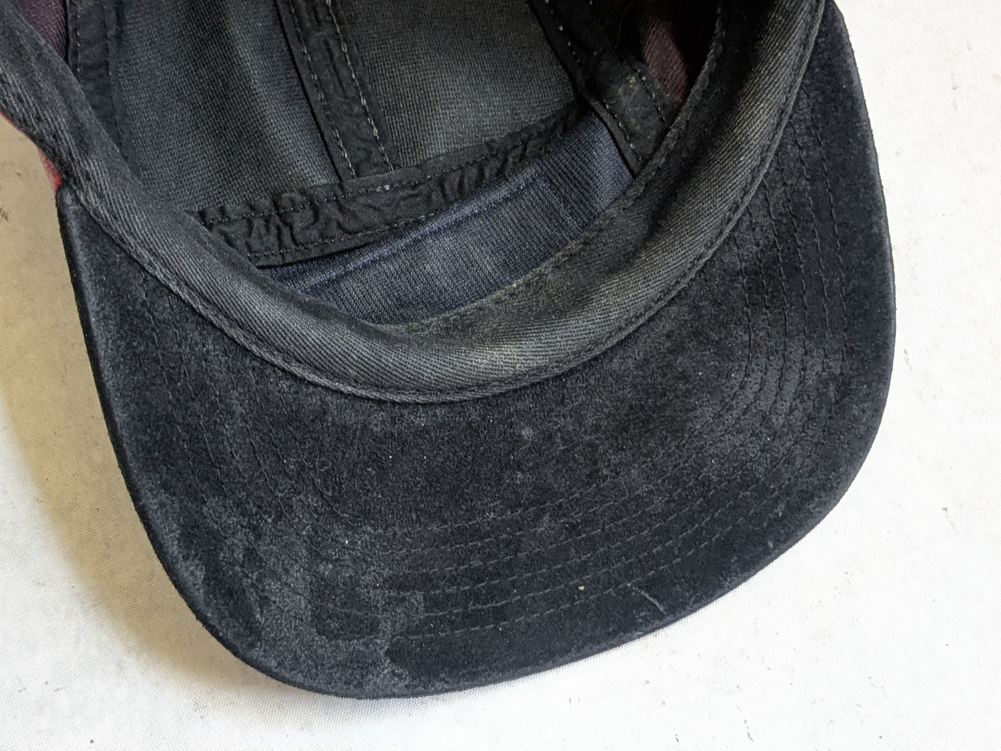 Supreme Supreme Camp Cap Hat 5 Panel Leather Suede Red Blue Size ONE SIZE - 11 Thumbnail