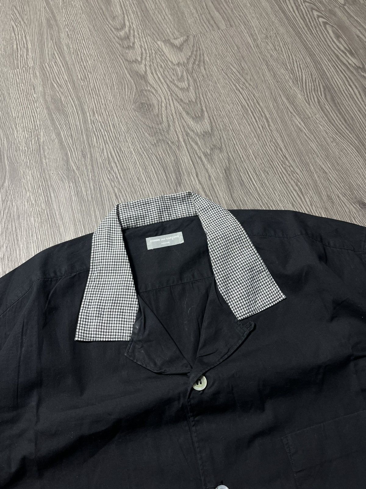 CDG by Comme des Garcons plaid collar black shirt junya watanabe japanese brand Size US XXL / EU 58 / 5 - 4 Thumbnail