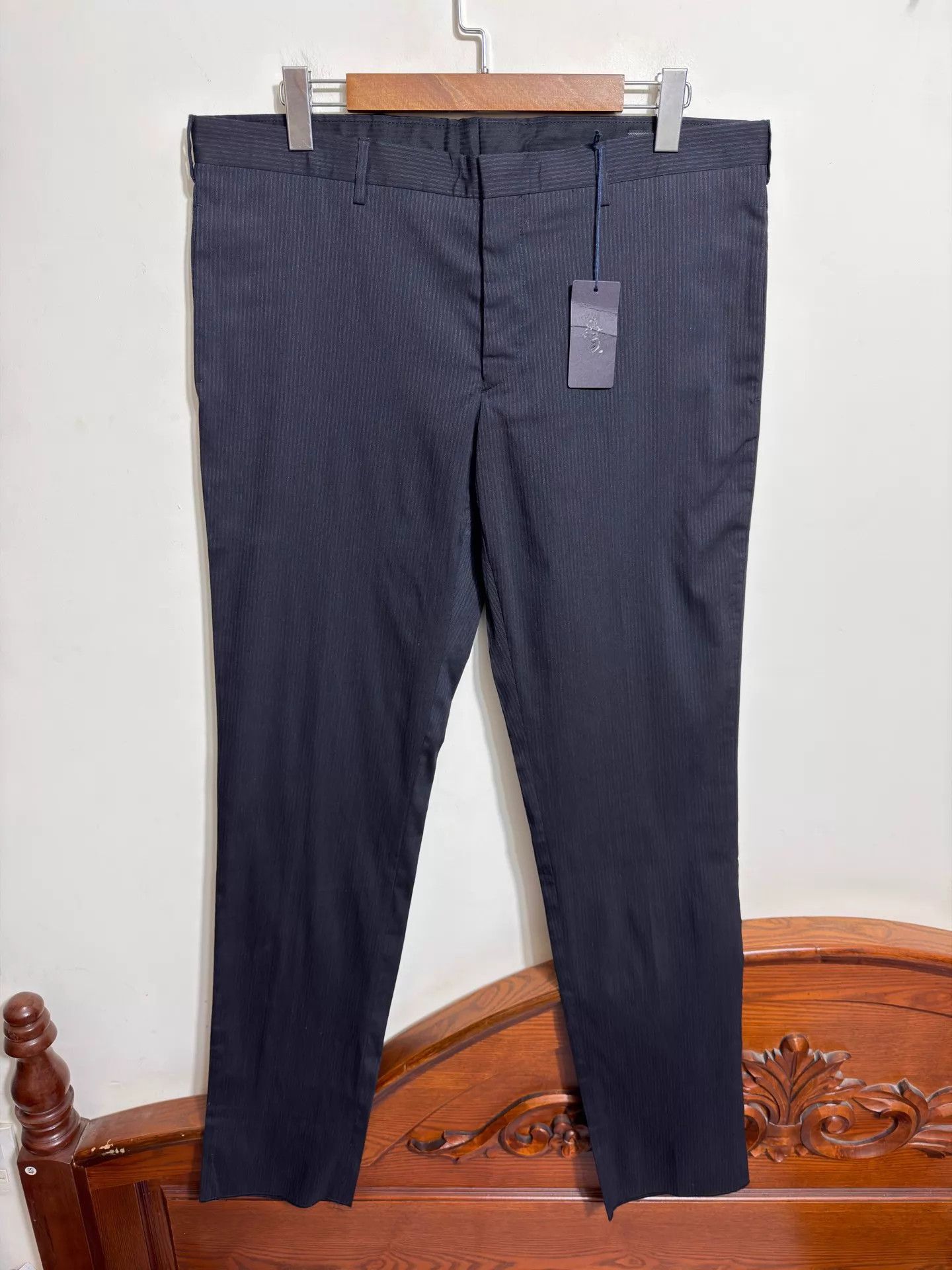 Prada Black Striped Casual Pants Size 38 Size US 38 / EU 54 - 1 Thumbnail