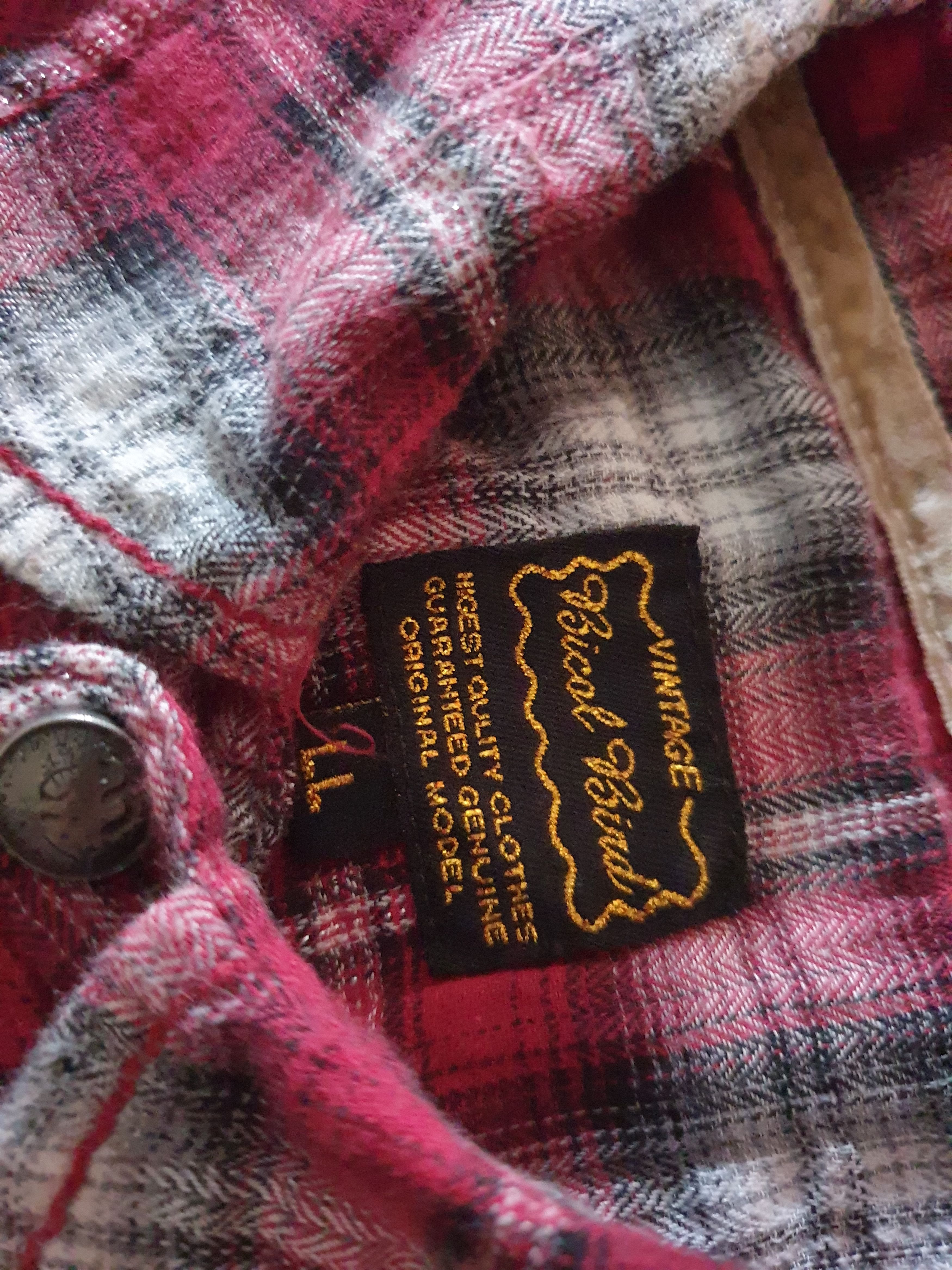 If Six Was Nine 💥Bicol bird checkered red Japanese flannel shirt Size US M / EU 48-50 / 2 - 2 Thumbnail