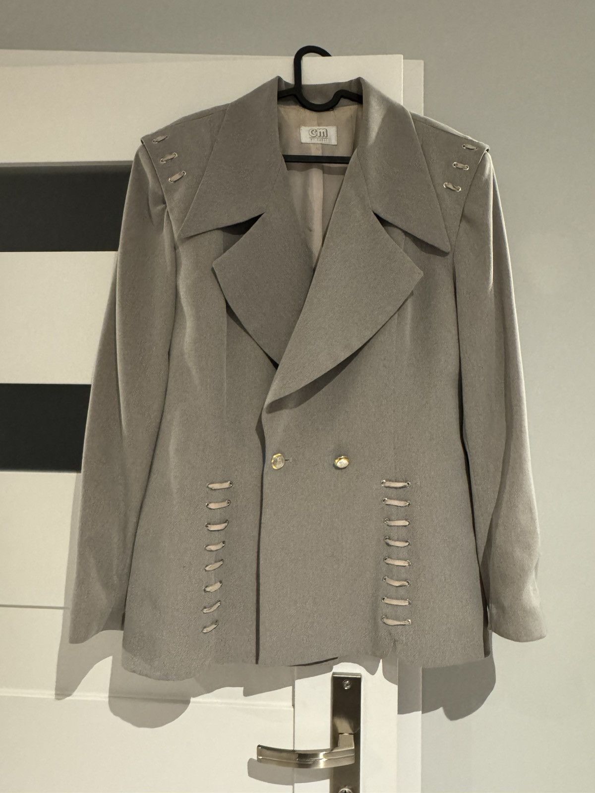 Vintage Vintage Grey Blazer with Decorative Details Size XL / US 12-14 / IT 48-50 - 1 Thumbnail