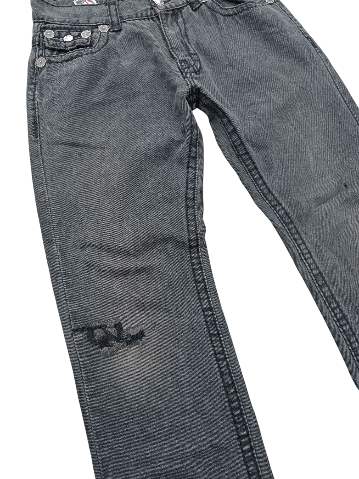 True Religion × Vintage Vintage True Religion Johnny Super T Distressed Jeans TR028 Size US 32 / EU 48 - 2 Thumbnail