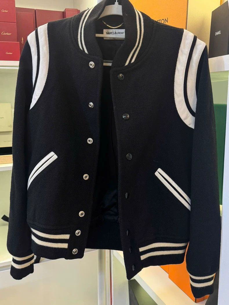 Saint Laurent Paris Saint Laurent Paris Black and white Teddy jacket 2505-Nexta Size S / US 4 / IT 40 - 1 Thumbnail