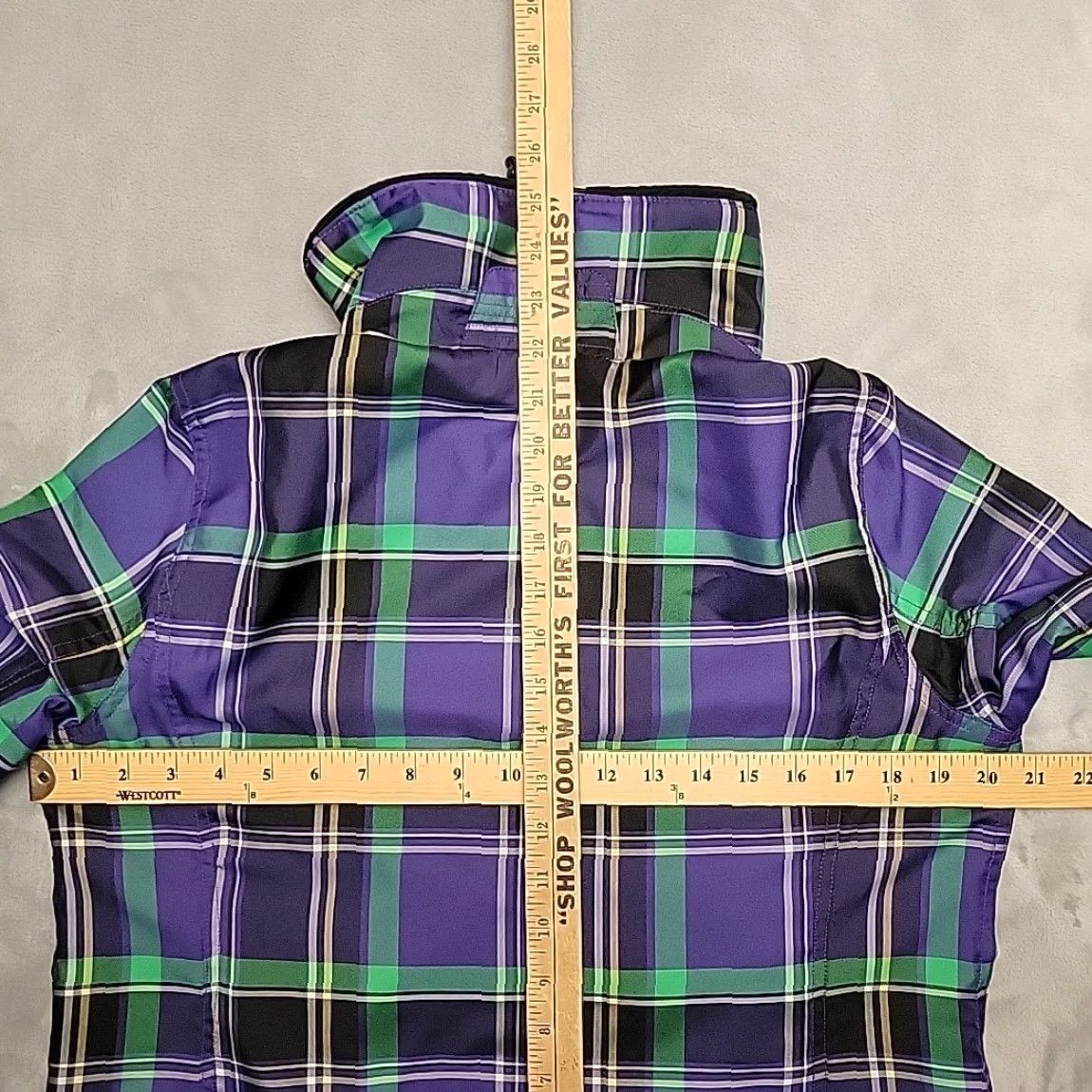 Ralph Lauren VINTAGE Lauren Ralph Lauren Jacket Womens Large Purple Green Plaid Softshell Outdoors Size L / US 10 / IT 46 - 5 Thumbnail
