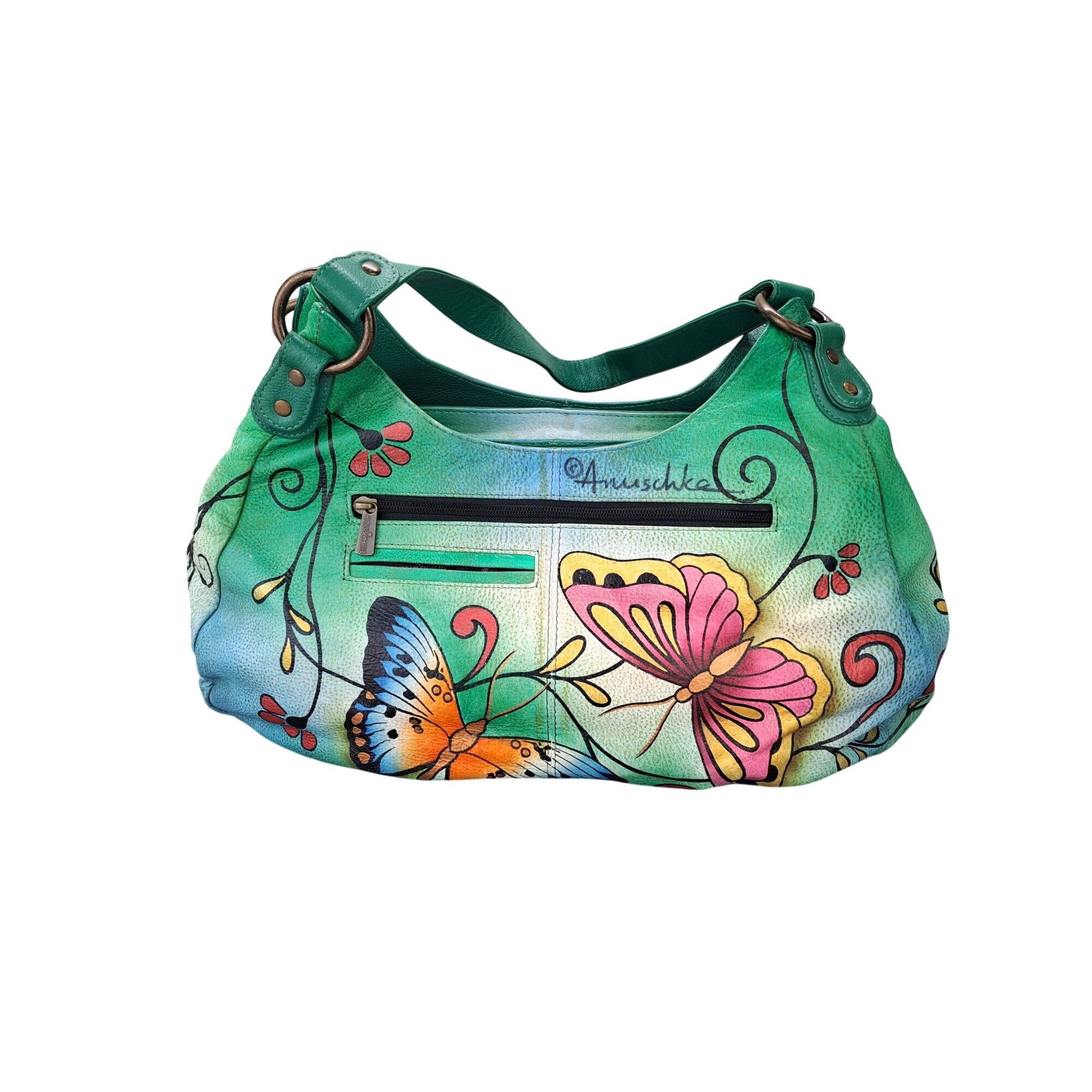 Other Anuschka Purse Leather Shoulder Bag Large Satchel Hobo Size ONE SIZE - 3 Thumbnail