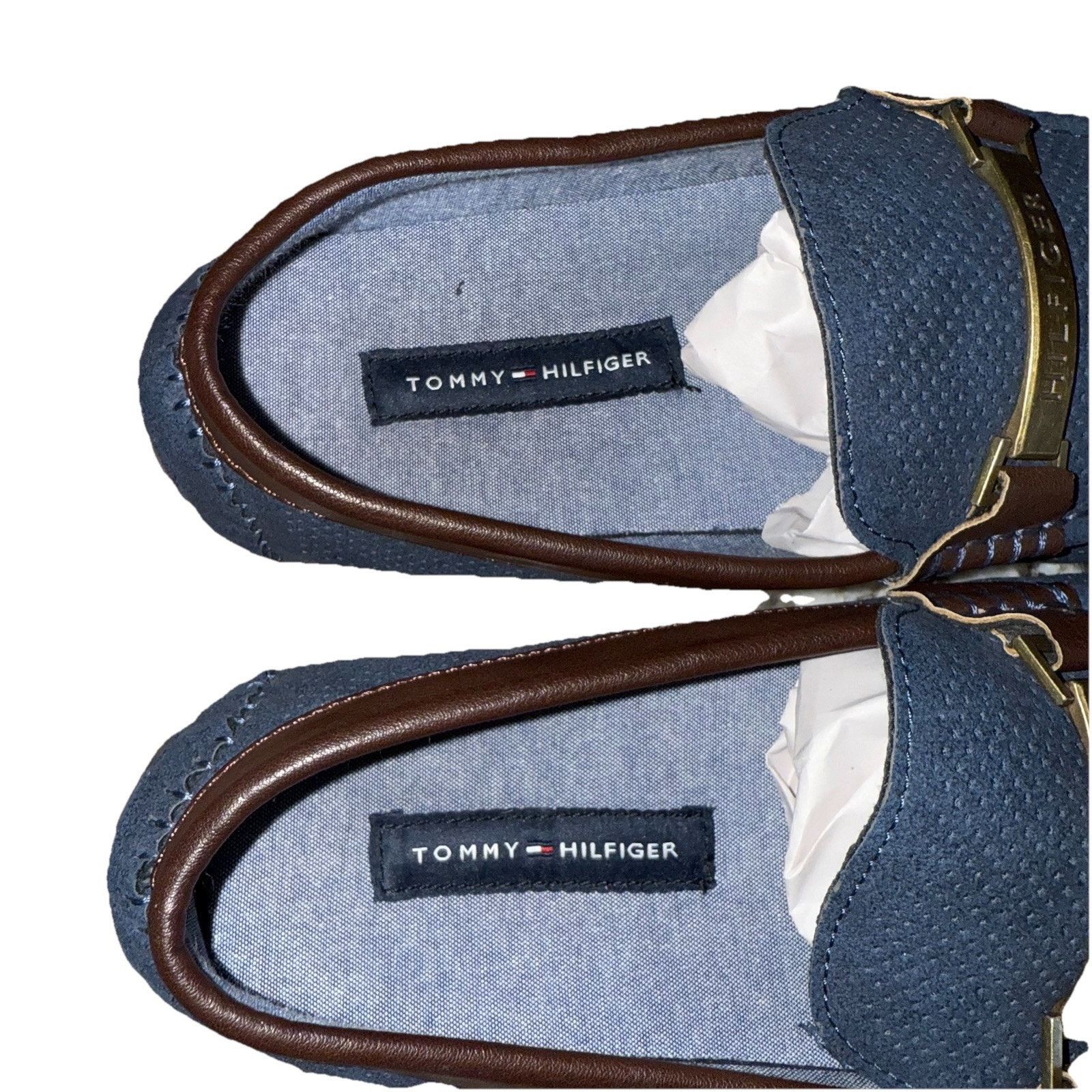 Tommy Hilfiger Tommy Hilfiger Alvins Men’s Blue Driving Loafers 8M Size US 8 / EU 41 - 8 Thumbnail