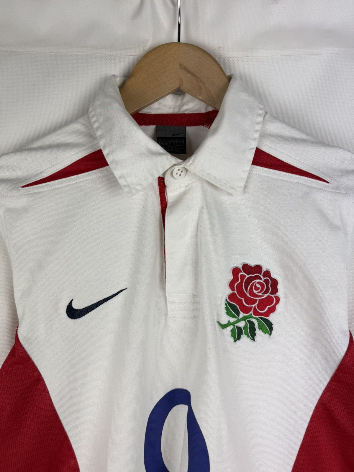 Vintage Nike Vintage England Rugby Union L/S Rugby Shirt Jersey Size US S / EU 44-46 / 1 - 8 Thumbnail