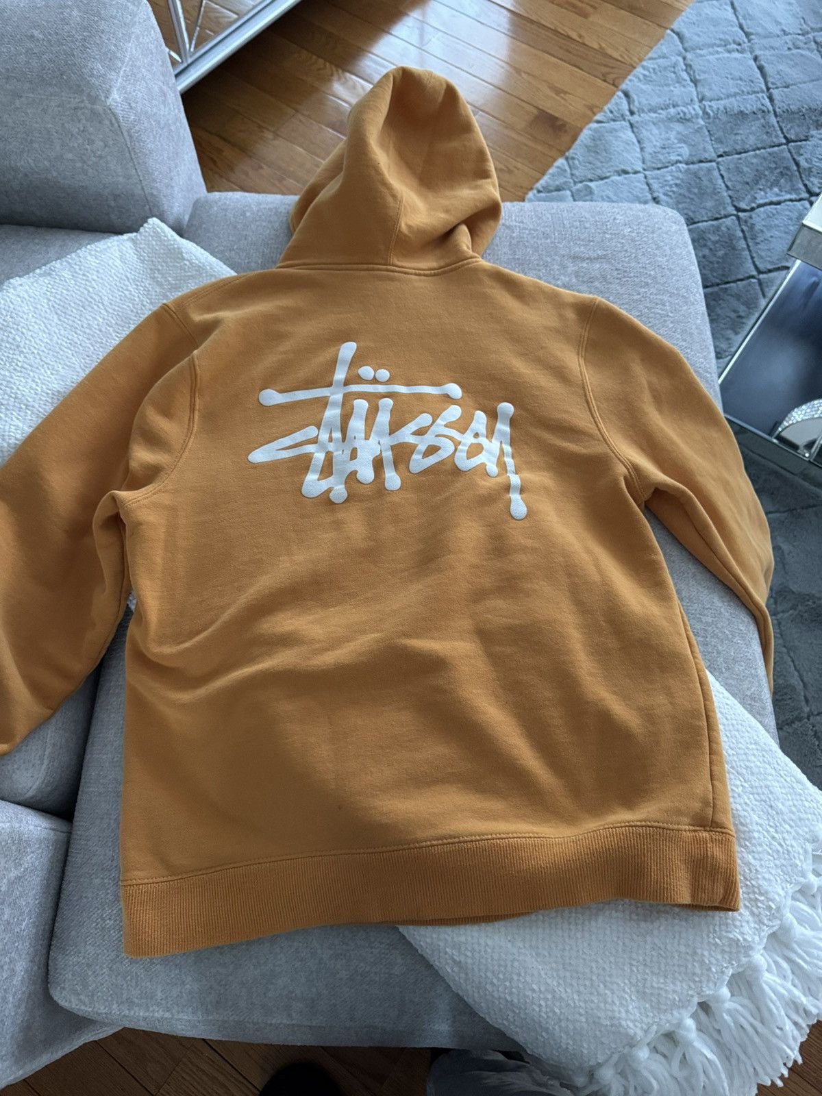 Stussy Stussy Yellow Basic Pigment hoodie Size US M / EU 48-50 / 2 - 2 Thumbnail