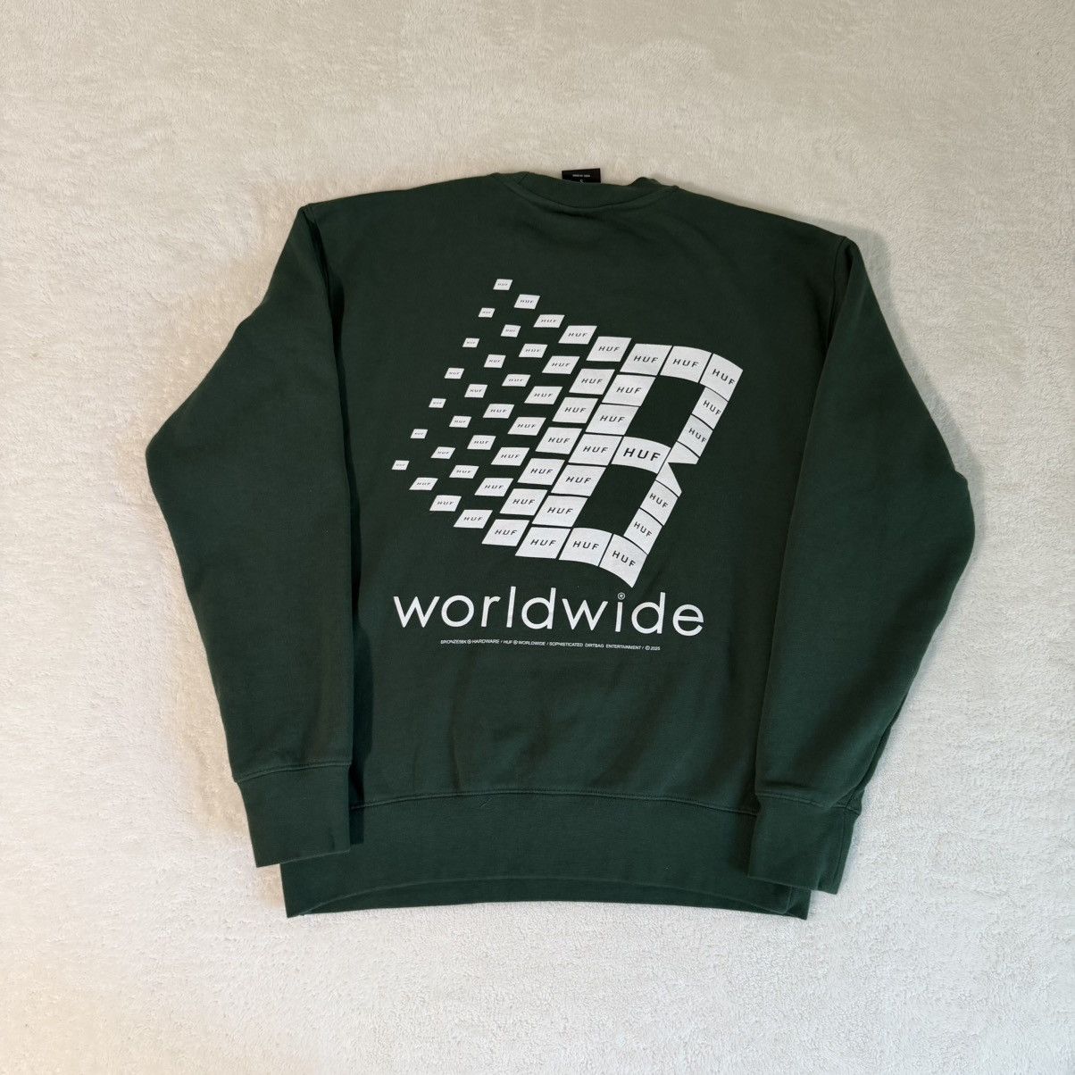 Bronze 56k HUF x Bronze 56K Worldwide Crewneck Sweatshirt Size US S / EU 44-46 / 1 - 1 Thumbnail