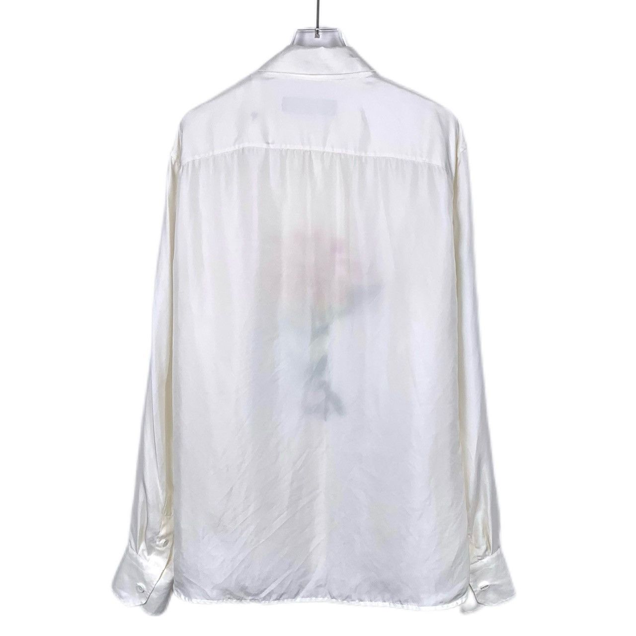 Louis Vuitton Louis Vuitton Beige Silk Long Sleeve Shirt K26WX Size US M / EU 48-50 / 2 - 2 Thumbnail