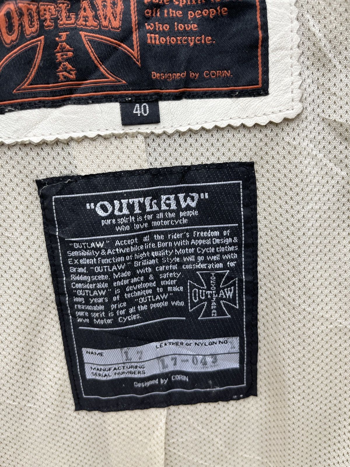 Japanese Brand 🔥🔥🔥ARCHIVE OUTLAW YOKYO JAPAN LEATHER JACKET Size S / US 4 / IT 40 - 6 Thumbnail