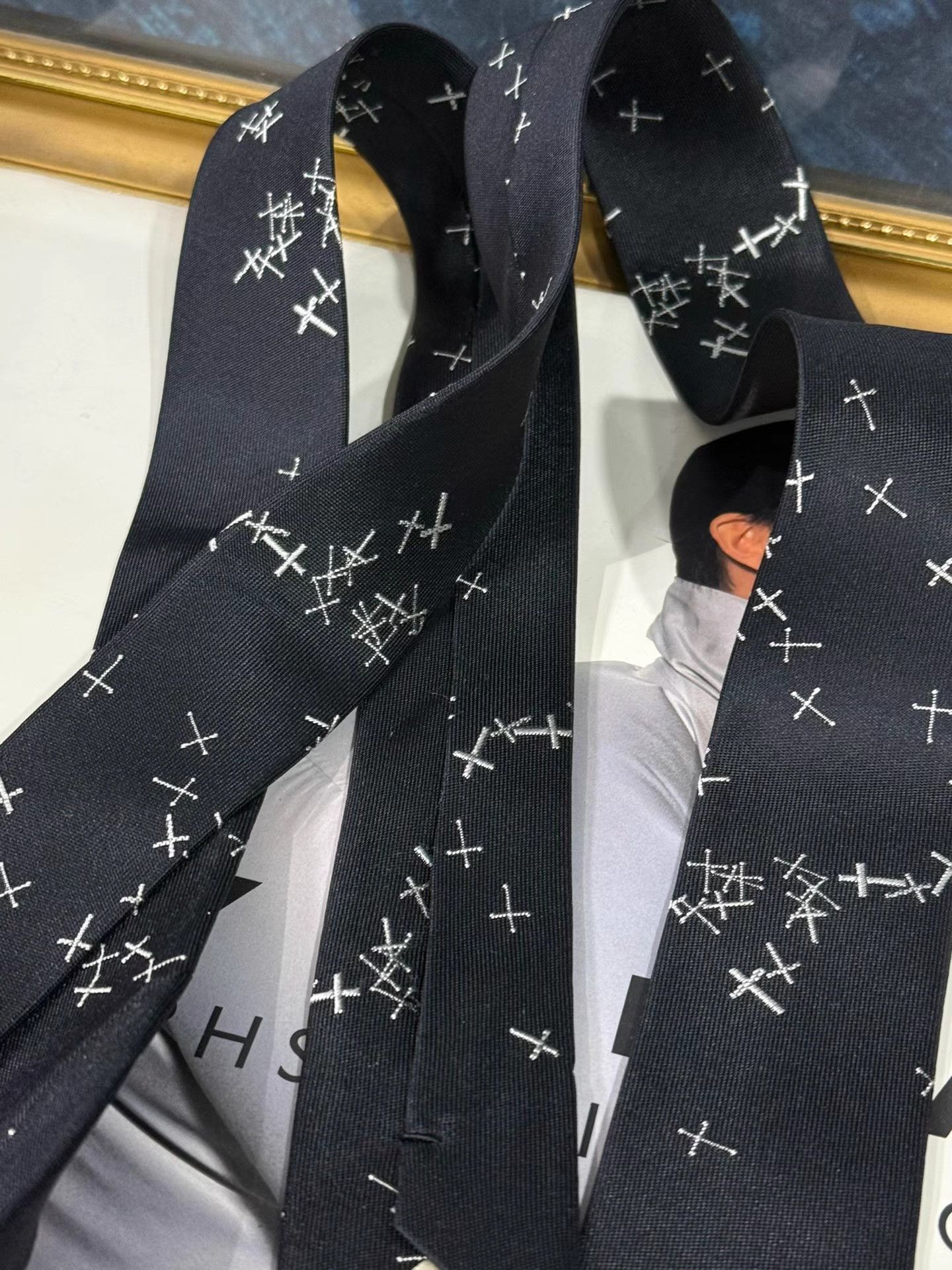 Undercover UNDERCOVER Witch Period Cross Embroidered Tie K20 Size ONE SIZE - 5 Thumbnail