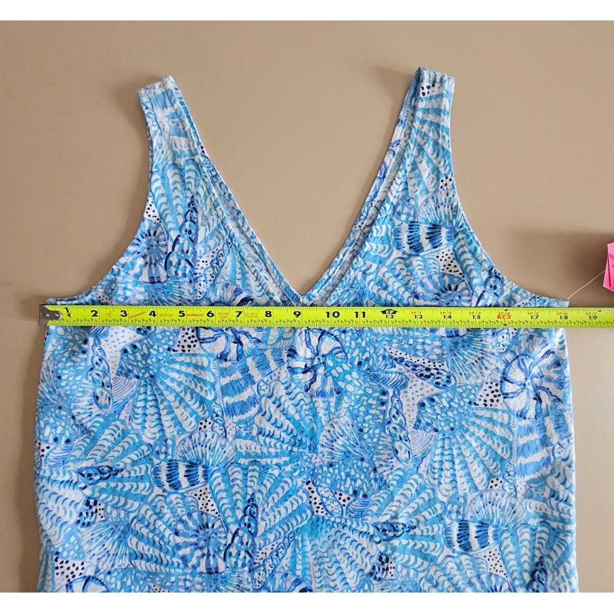 Lilly Pulitzer Lilly Pulitzer Florin Amalfi Blue Linen Tank Top Blouse XS Size XS / US 0-2 / IT 36-38 - 6 Thumbnail