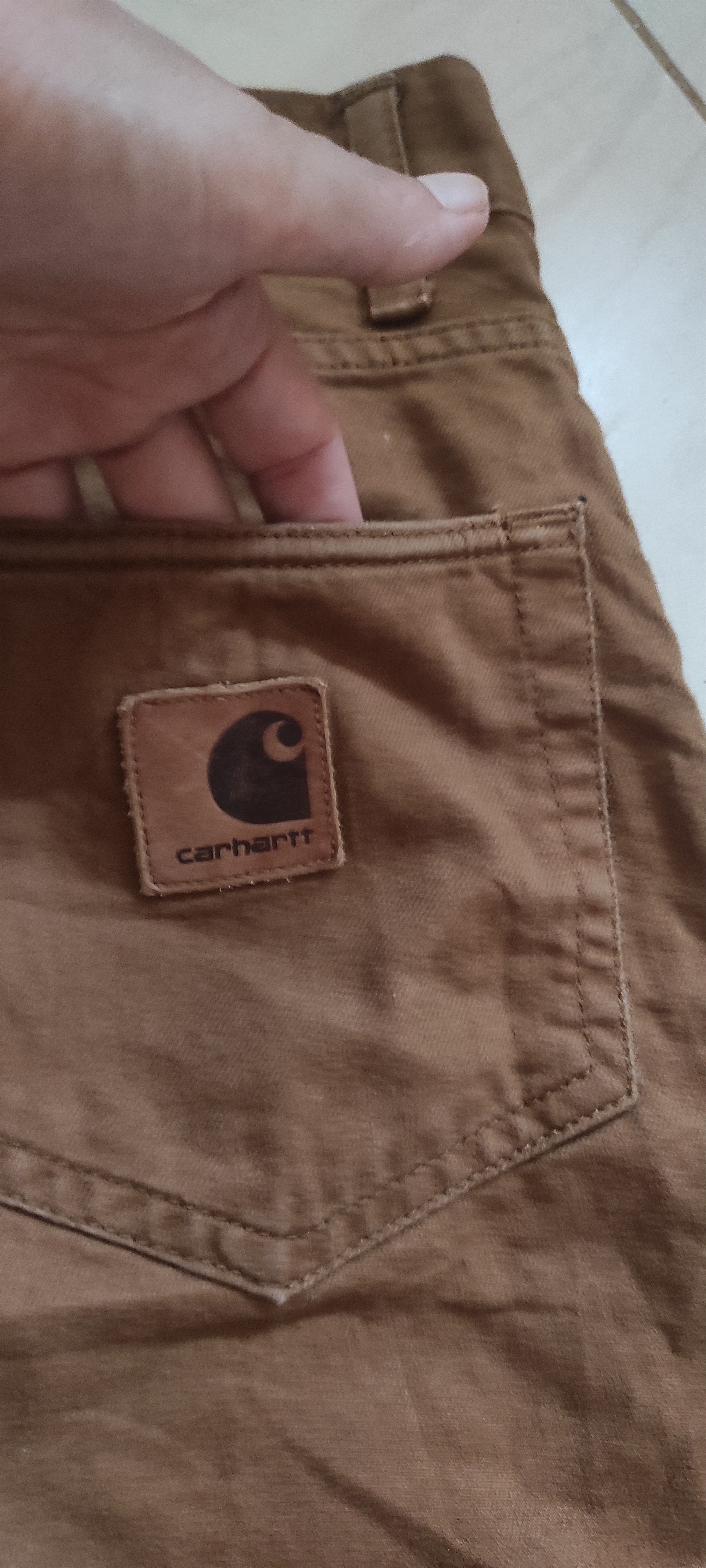 Carhartt Carhartt WIP Double Knee Rinsed Hamilton Brown Shorts Size US 29 - 11 Thumbnail