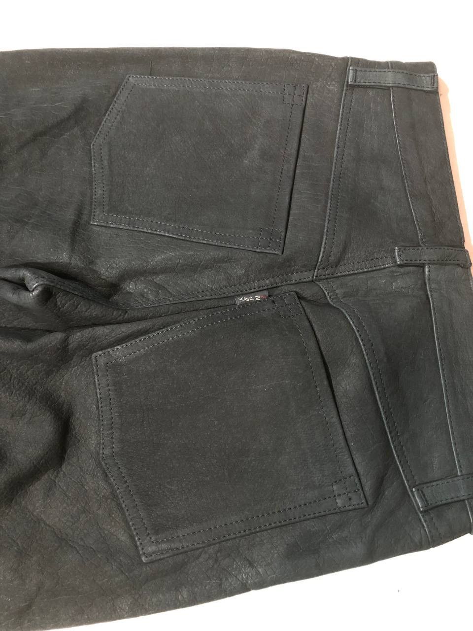 Vintage Enjoy Vintage Rare Moto Biker Leather Pants Size US 29 - 7 Thumbnail