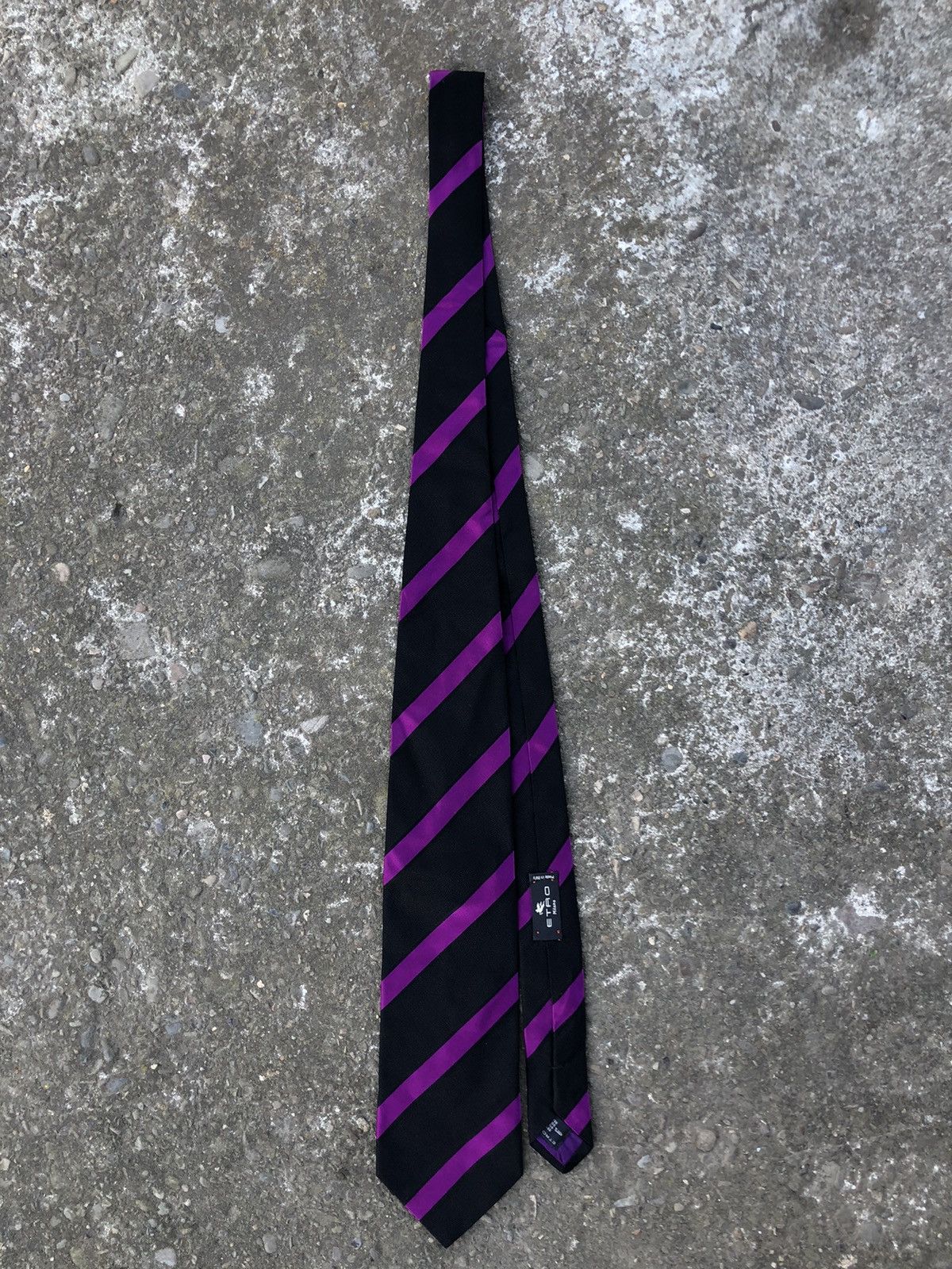 Etro Etro Milano Luxury Stripped Silk Tie Size ONE SIZE - 1 Thumbnail