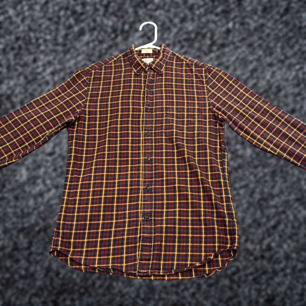 J.Crew J.CREW Button Down Mens S Multicolor Plaid Brushed Twill Slim Fit Casual Prep Shirt Size US S / EU 44-46 / 1 - 1 Thumbnail