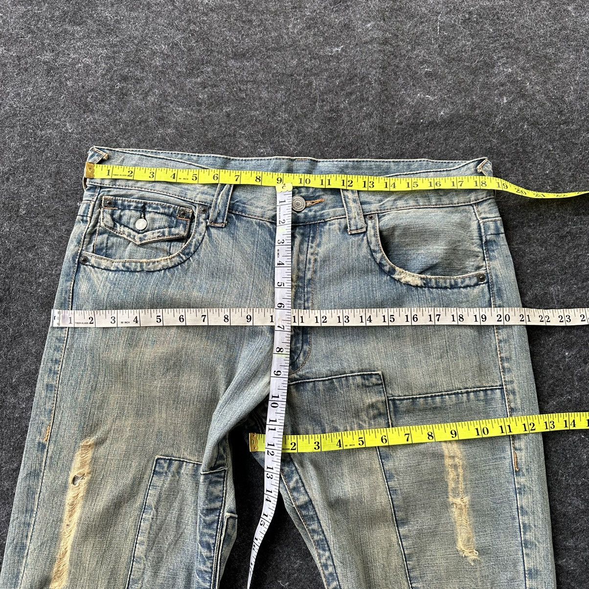 Takeo Kikuchi Vintage Takeo Kikuchi Japan Patchwork Denim 36x32 D657 Size US 36 / EU 52 - 9 Thumbnail