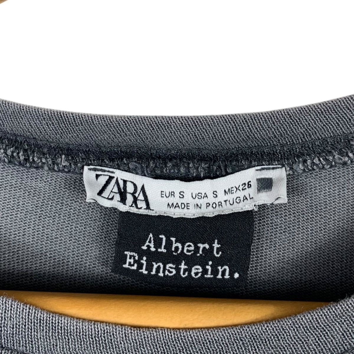 Zara ZARA Albert Enstein Casualwear Designer Big Logo T-Shirt Size US S / EU 44-46 / 1 - 5 Thumbnail