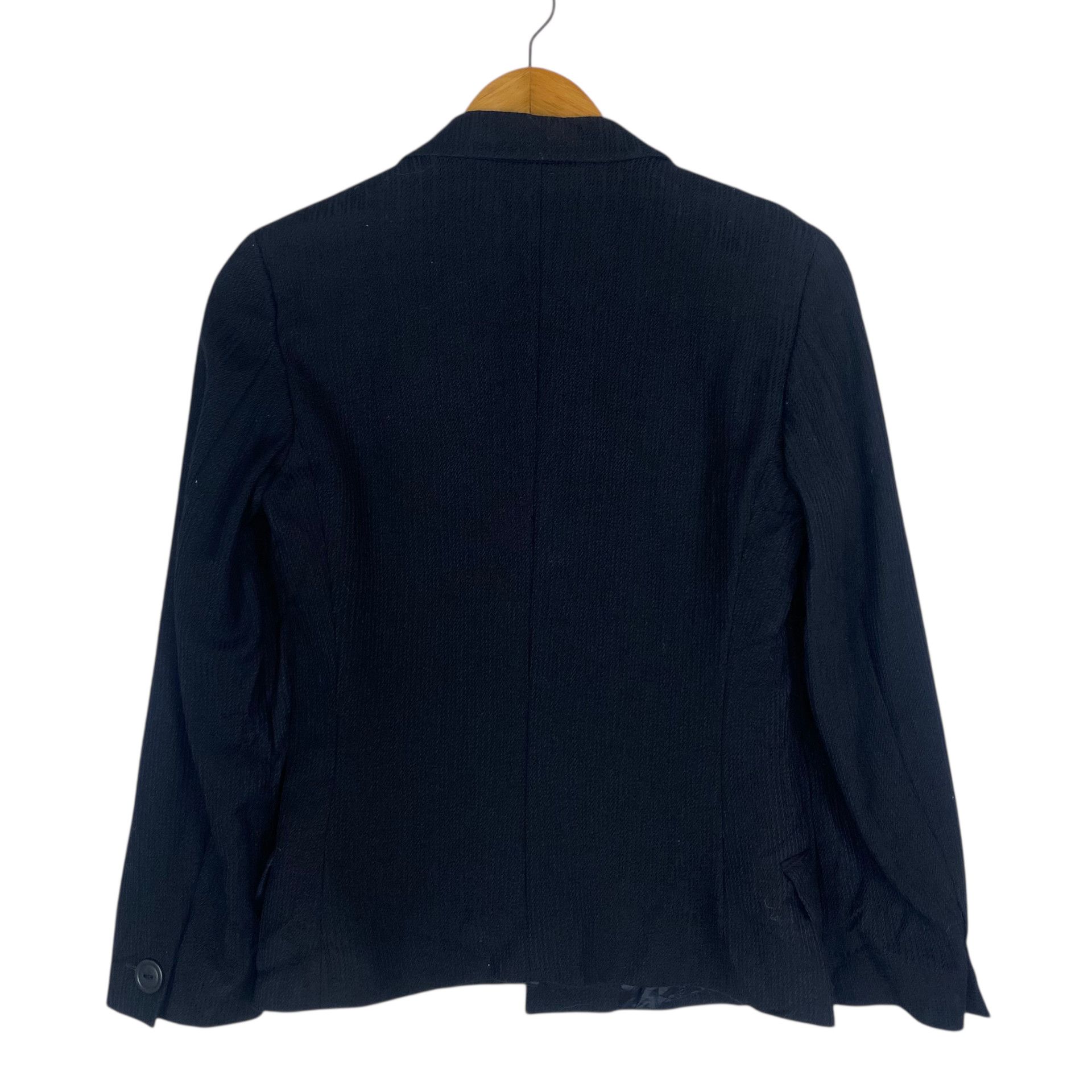 Versace 💥VERSACE RICH BLACK BLAZER JACKET Size S / US 4 / IT 40 - 7 Thumbnail