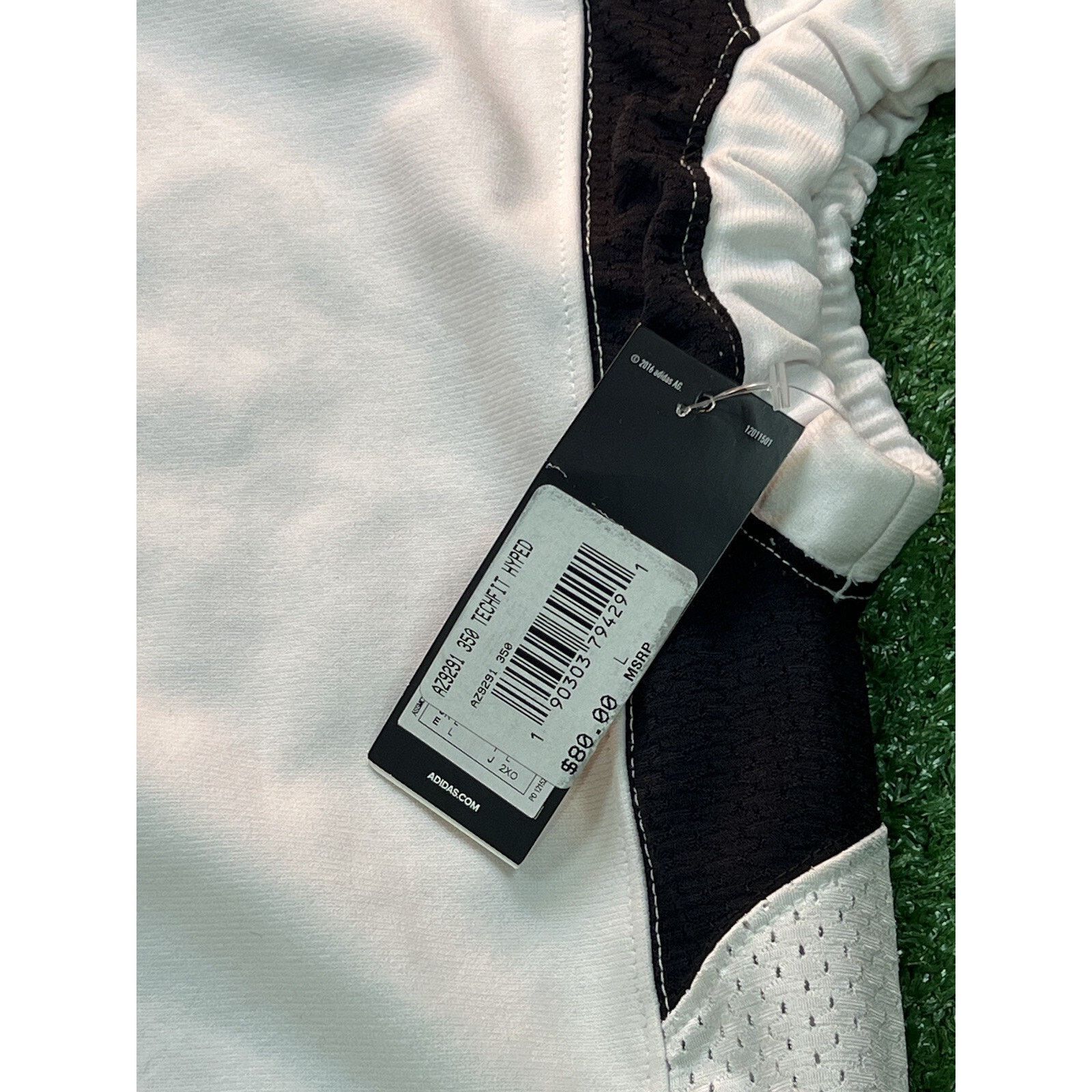 Adidas Adidas Football Jersey White Size L Men's Large 350 TECHFIT Size US L / EU 52-54 / 3 - 3 Thumbnail