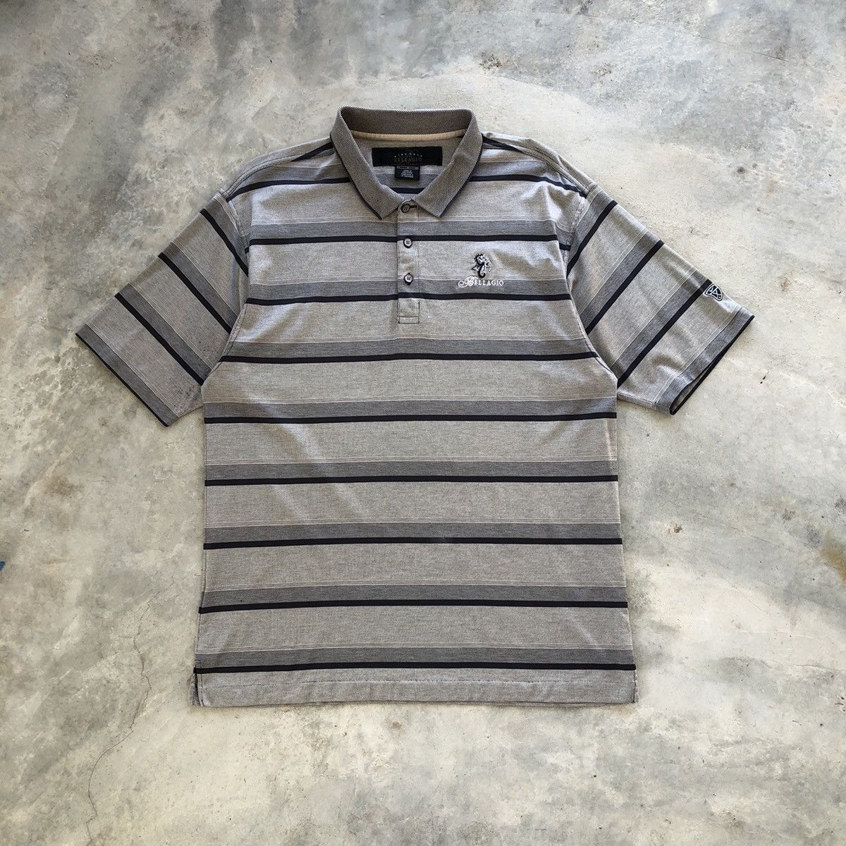 Nike × Vintage NIKE Golf Bellagio Stripe Polo Size US L / EU 52-54 / 3 - 1 Thumbnail