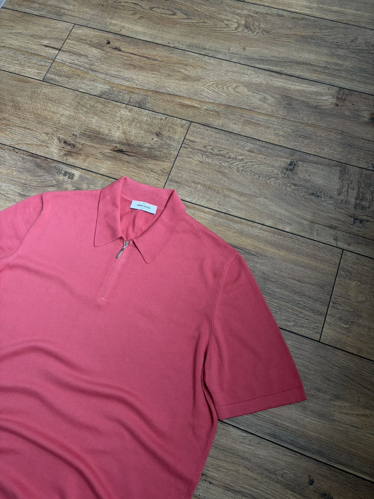 Gran Sasso Gran Sasso Pink Polo Shirt Size US L / EU 52-54 / 3 - 2 Thumbnail