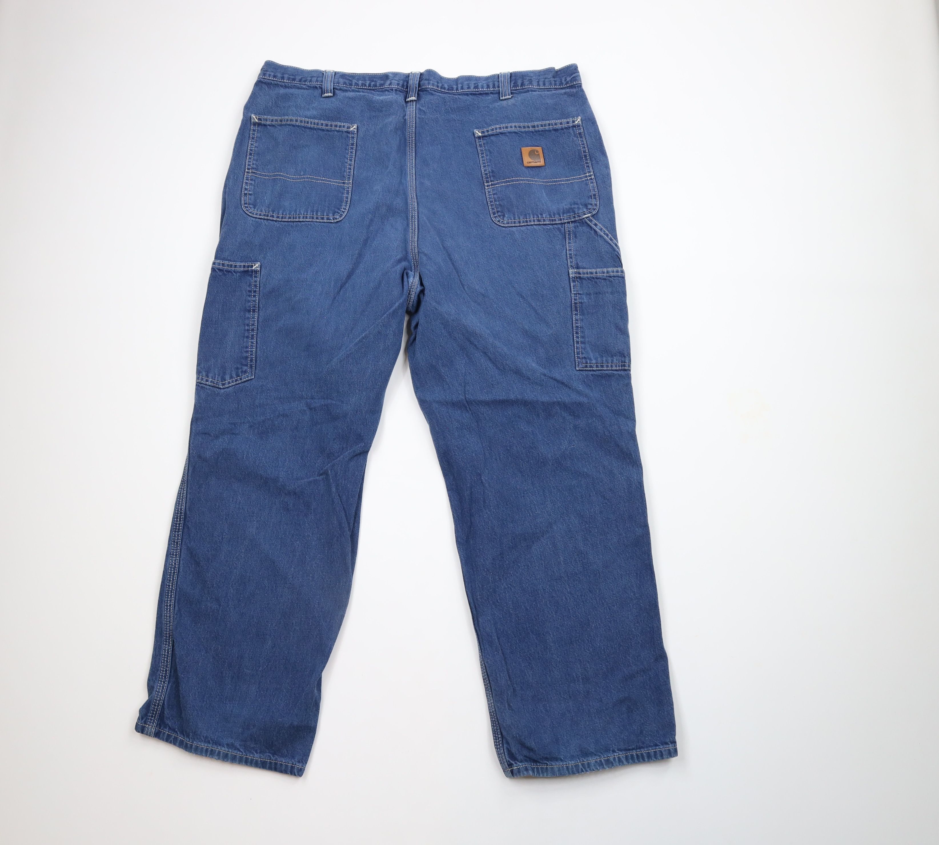 Carhartt × Vintage Vintage Carhartt Spell Out Wide Leg Carpenter Dungaree Jeans Size US 40 / EU 56 - 10 Thumbnail