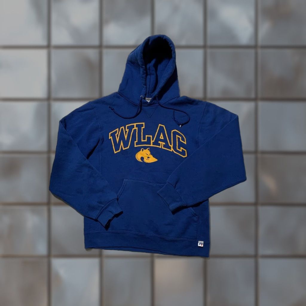 Russell Athletic VINTAGE Russell Athletic WLAC West Los Angeles College Hoodie Mens S Blue Pullover Size US S / EU 44-46 / 1 - 1 Thumbnail