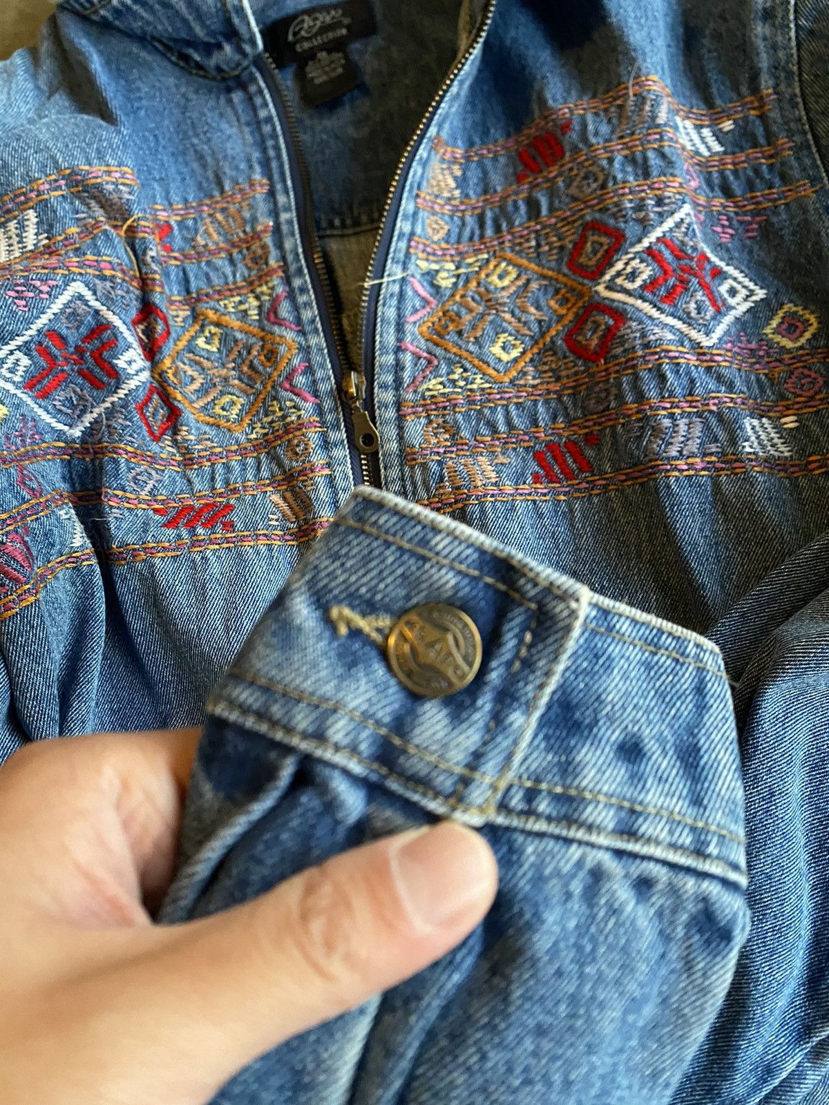 Vintage Vintage Western Denim Jacket Size US XXL / EU 58 / 5 - 5 Thumbnail