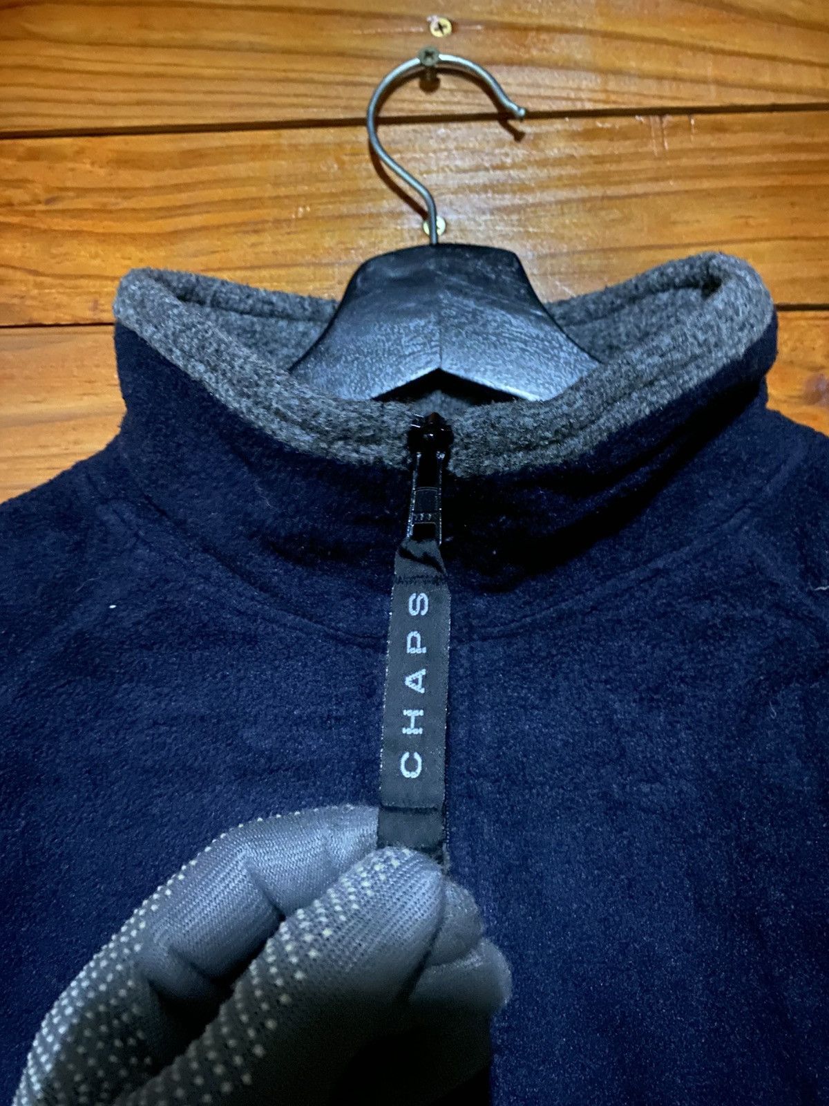 Chaps Ralph Lauren Vintage Chaps Ralph Lauren Fleece Pullover | Navy Blue Size US M / EU 48-50 / 2 - 7 Thumbnail