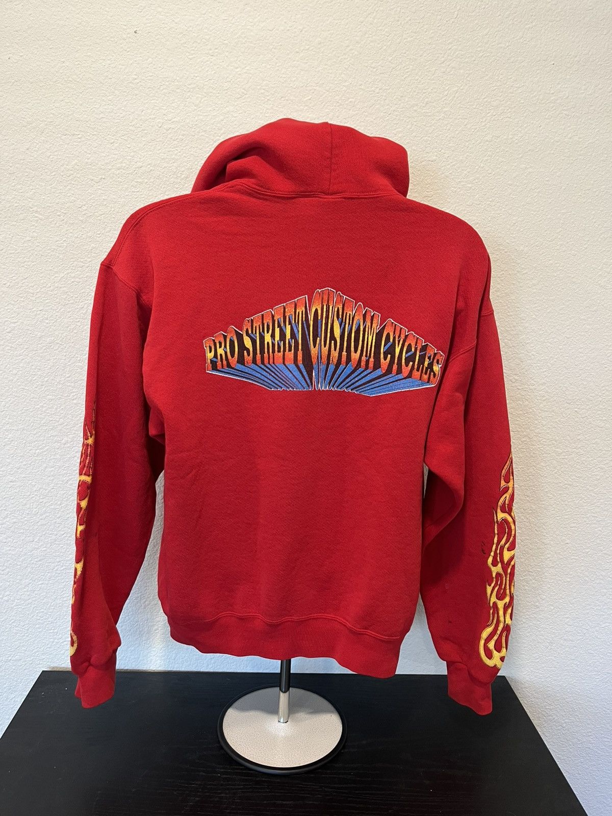 Vintage Vintage 90s pro street custom cycles biker hoodie Size US L / EU 52-54 / 3 - 2 Thumbnail
