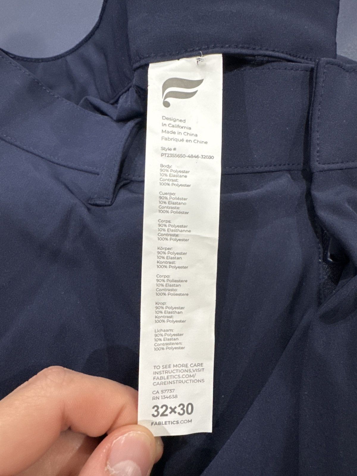 Fabletics Blue golf pants Size US 32 / EU 48 - 3 Thumbnail