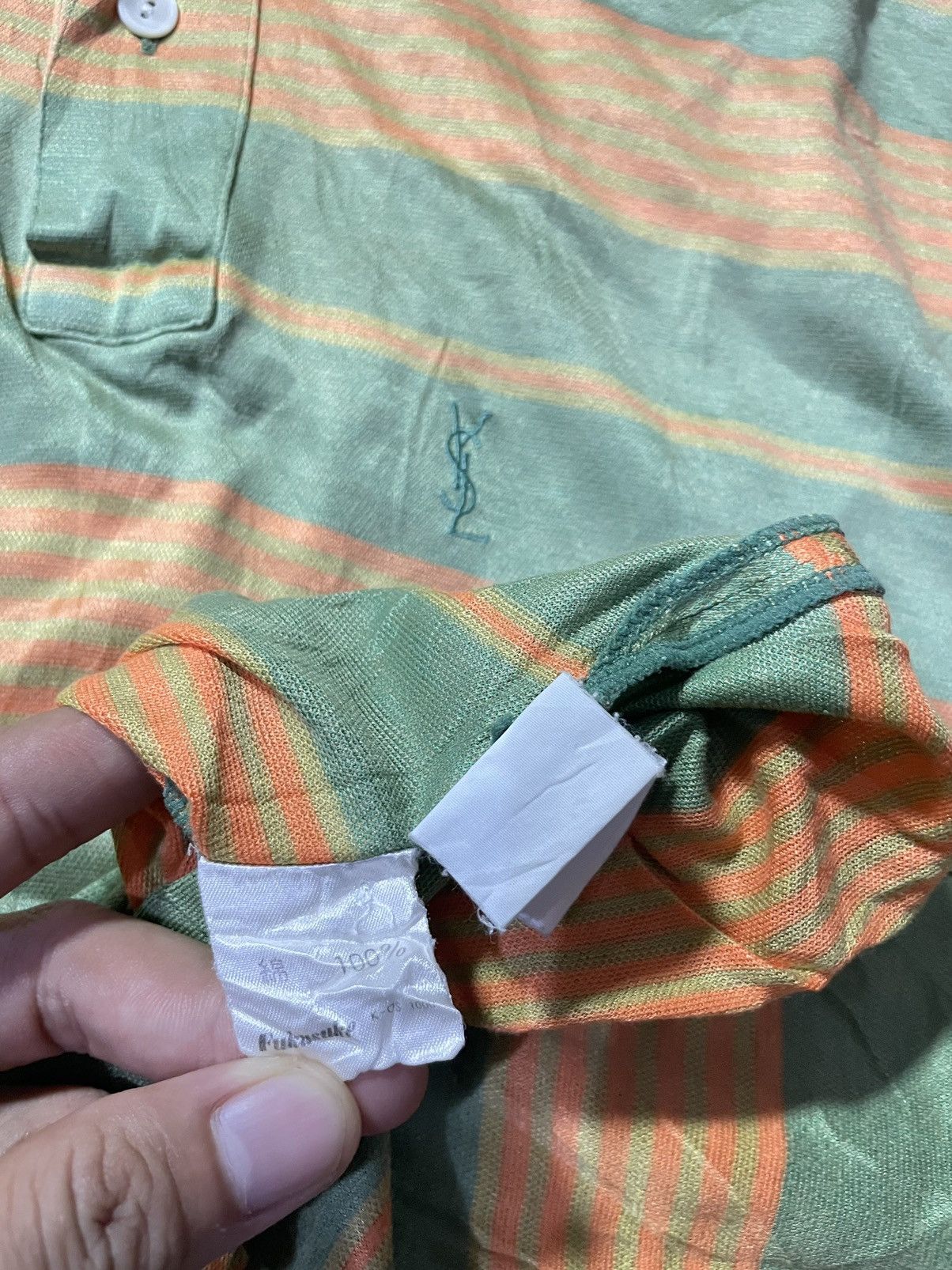 Vintage × Yves Saint Laurent VINTAGE YVES SAINT LAURENT POLO TEE Size US L / EU 52-54 / 3 - 10 Thumbnail