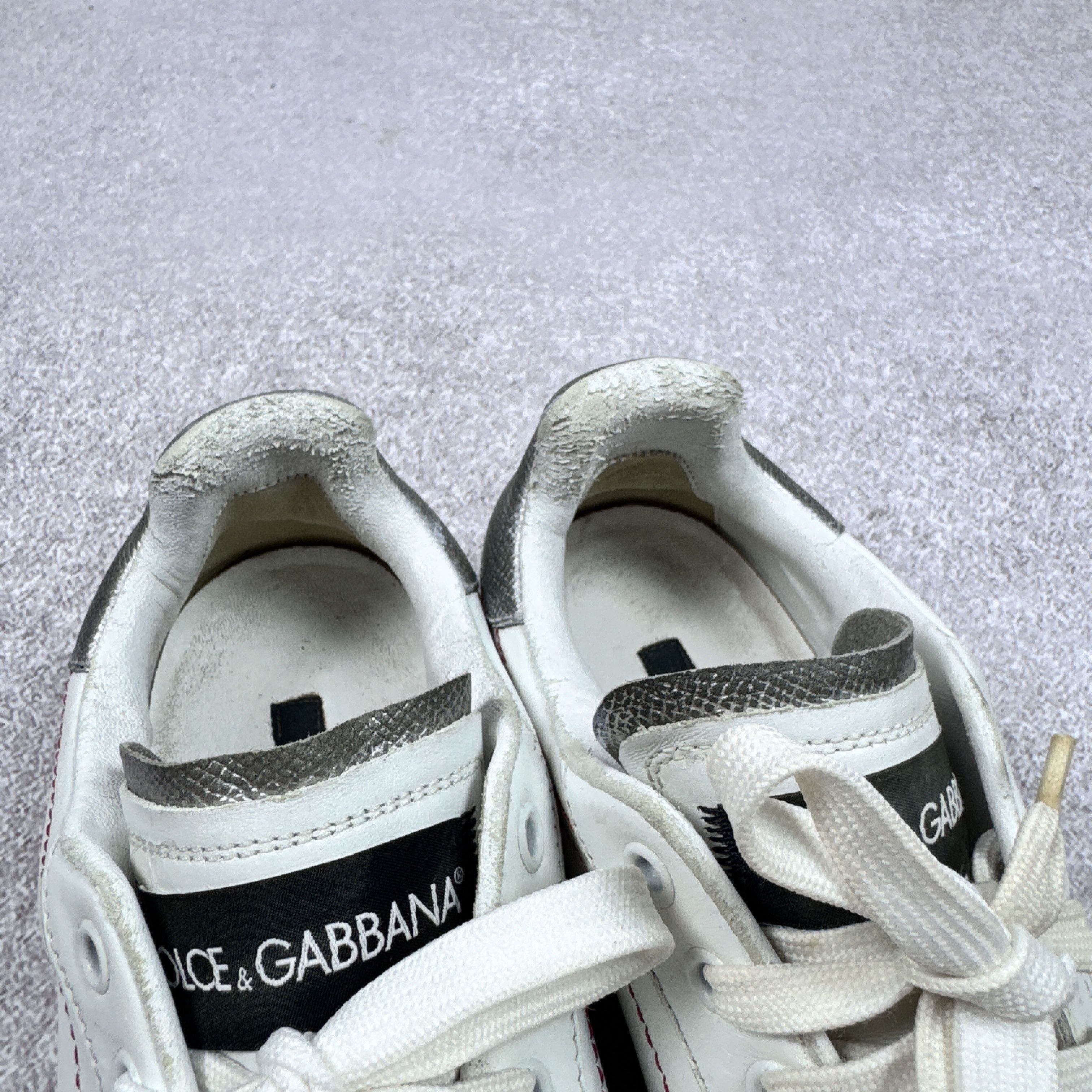Dolce & Gabbana Women`s Dolce & Gabbana 1587 Leather Sneakers Size 38 / 24cm Size US 7 / IT 37 - 12 Thumbnail