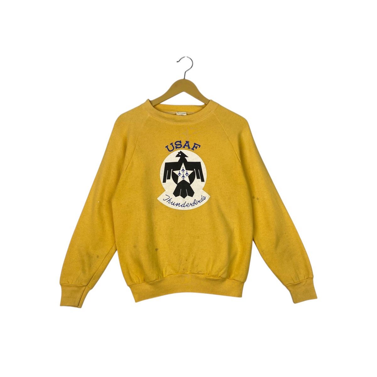 Vintage Vintage Fruit Of The Loom Yellow Pullover Jumper Size M Size M / US 6-8 / IT 42-44 - 1 Thumbnail