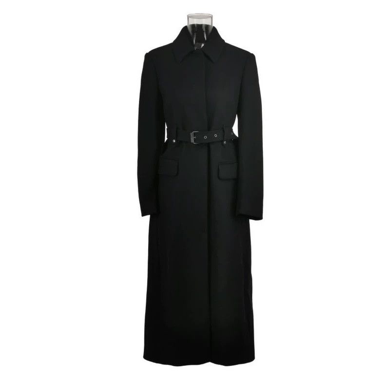 Valentino Red Valentino Wool Collared Belted Coat Size US XL / EU 56 / 4 - 1 Thumbnail